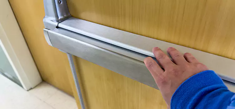 Installing a Push Bar on a Door Gretna